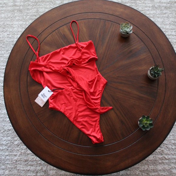 Tiger Mist Sunrise Bodysuit in Red - Picture 4 of 5